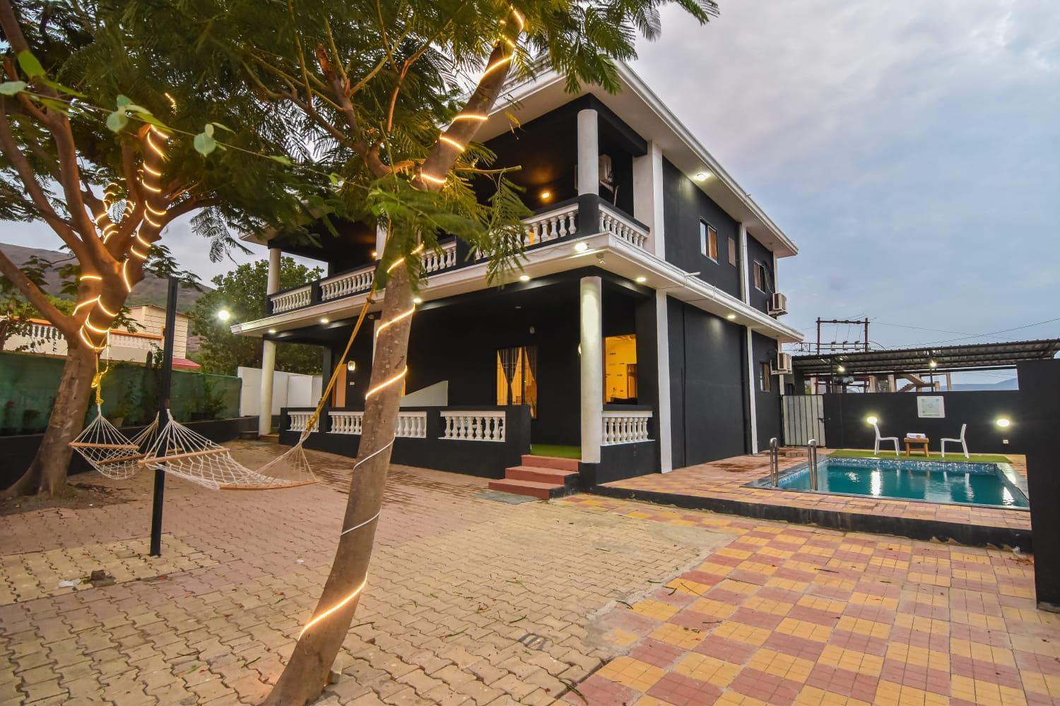Empyrean Stay Ll 3Bhk Ll Black Horse Villa Ll Ac Ll Private Pool Ll Wifi II Lux Ll โลนาวาลา ภายนอก รูปภาพ